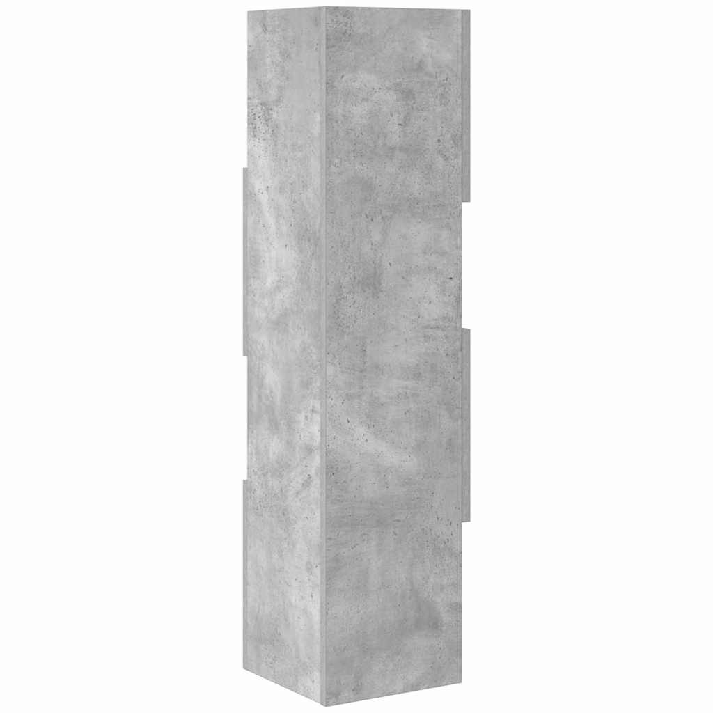 Sarokszekrény Beton Szürke 25,5x25x102cm Faanyag