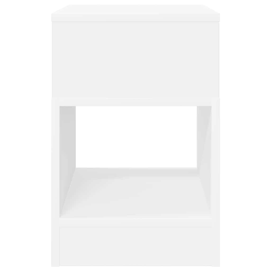 vidaXL Végasztal Fehér 30,5 x 30 x 45 cm Faanyag