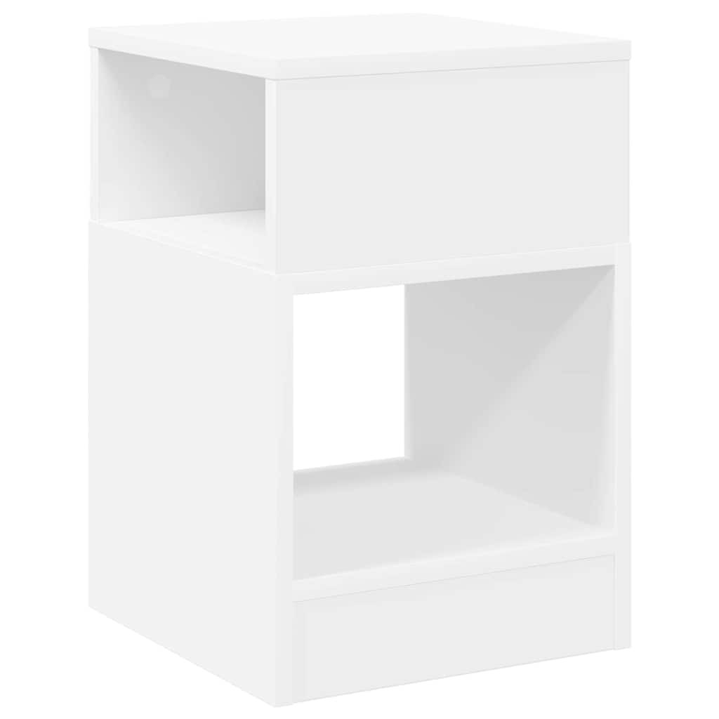 vidaXL Végasztal Fehér 30,5 x 30 x 45 cm Faanyag