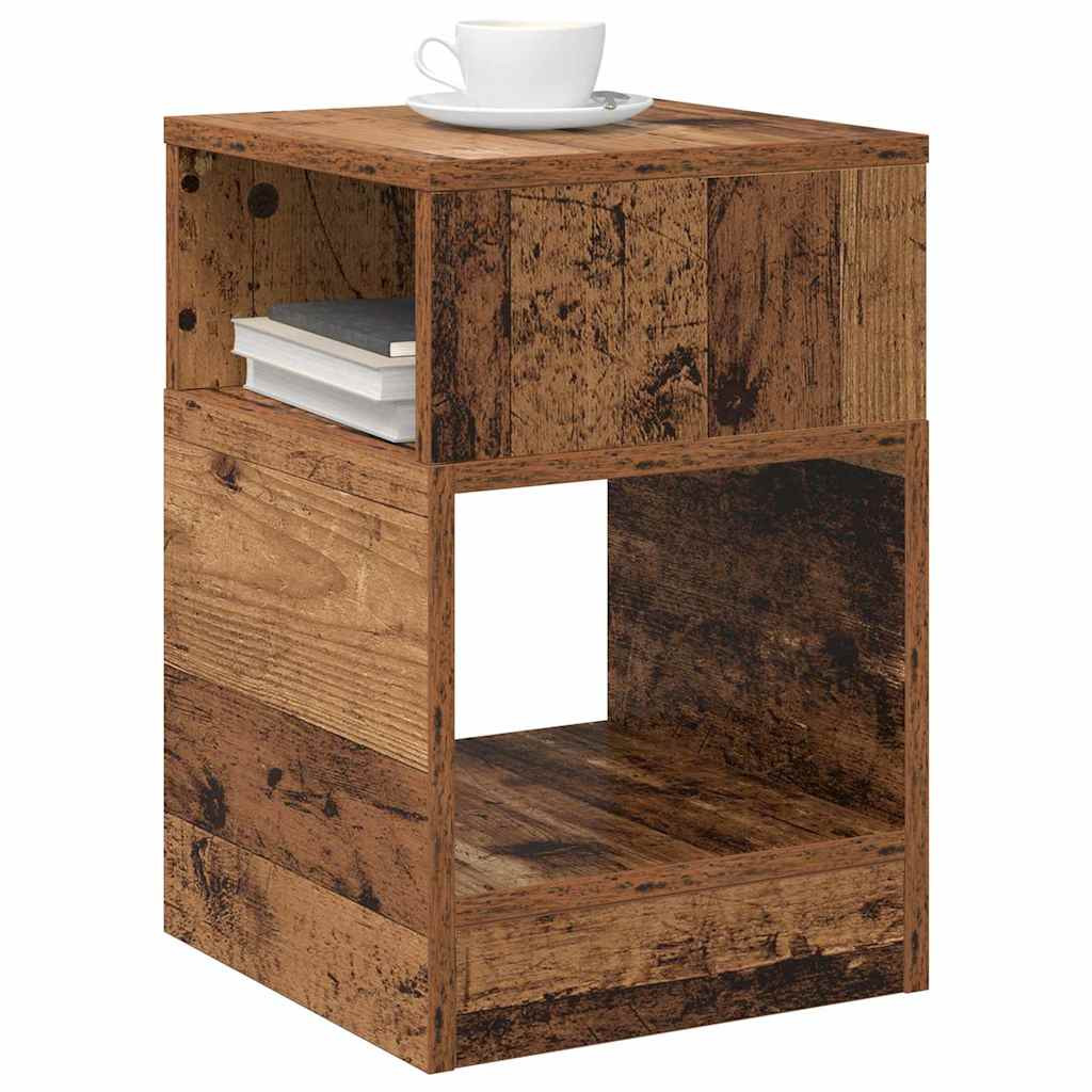 vidaXL Végasztal 2 pcs Öreg fa 30,5 x 30 x 45 cm Faanyag