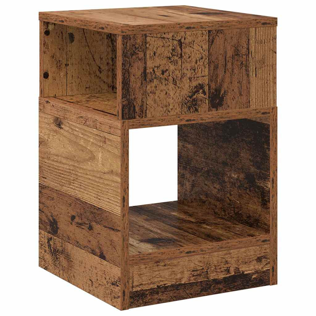vidaXL Végasztal 2 pcs Öreg fa 30,5 x 30 x 45 cm Faanyag