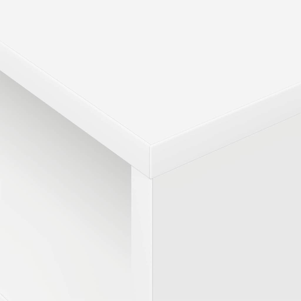 vidaXL Végasztal 2 pcs Fehér 40,5 x 40 x 45 cm Faanyag