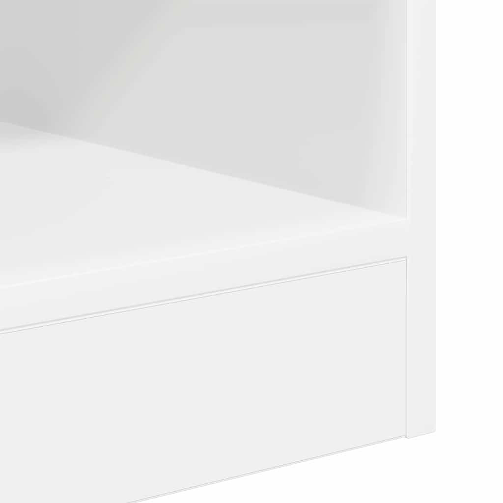 vidaXL Végasztal 2 pcs Fehér 40,5 x 40 x 45 cm Faanyag