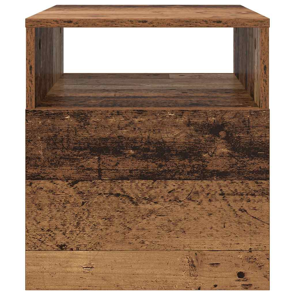 vidaXL Végasztal 2 pcs Öreg fa 40,5 x 40 x 45 cm Faanyag