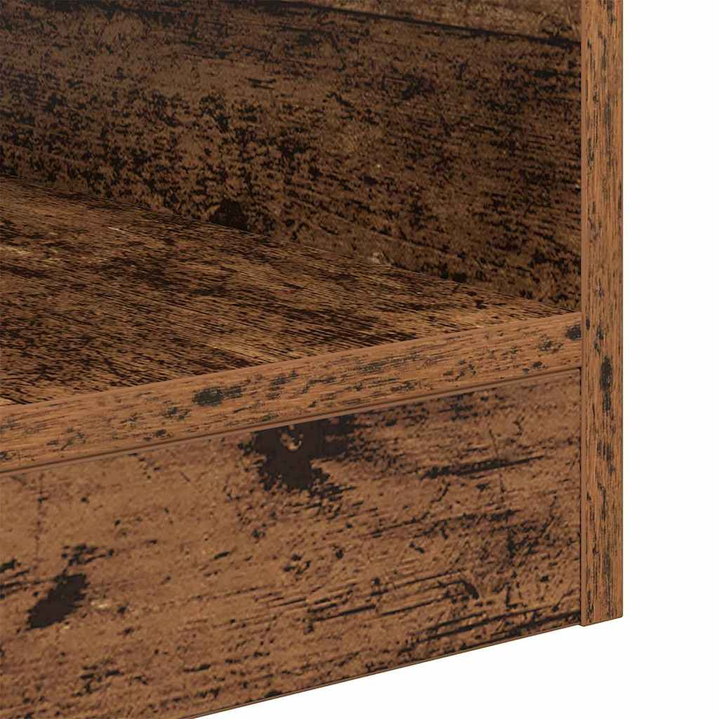 vidaXL Végasztal 2 pcs Öreg fa 40,5 x 40 x 45 cm Faanyag