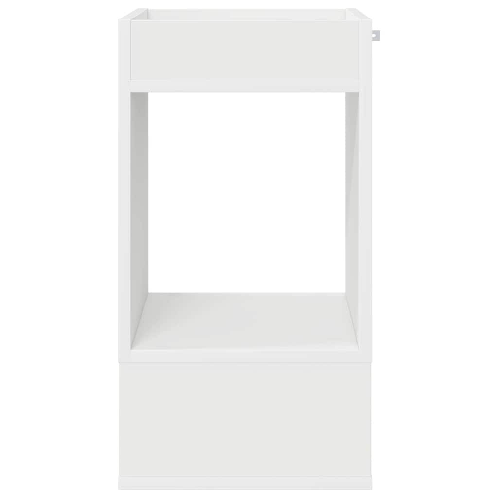 vidaXL Végasztal 2 pcs Fehér 30 x 30 x 56 cm Faanyag