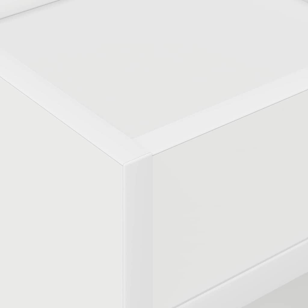 vidaXL Végasztal 2 pcs Fehér 30 x 30 x 56 cm Faanyag