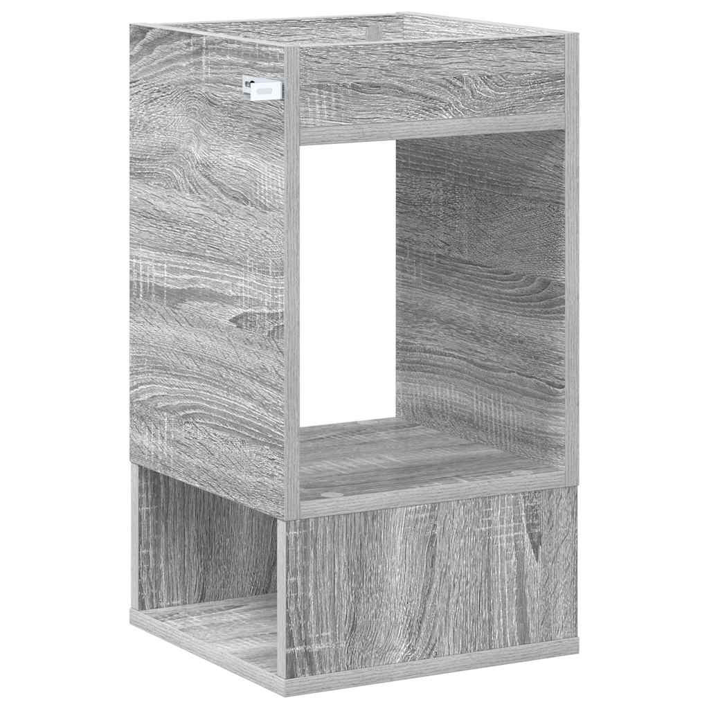 vidaXL Végasztal Szürke Sonoma 30 x 30 x 56 cm Faanyag