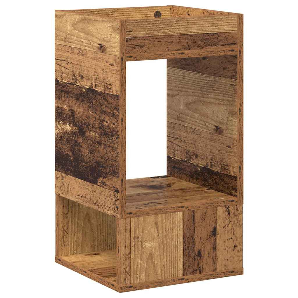vidaXL Végasztal Öreg fa 30 x 30 x 56 cm Faanyag