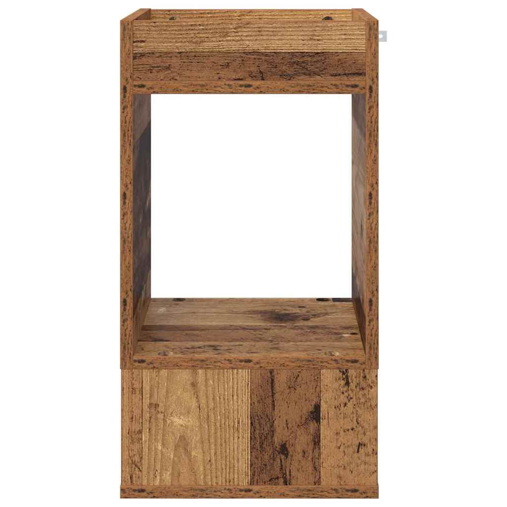 vidaXL Végasztal 2 pcs Öreg fa 30 x 30 x 56 cm Faanyag
