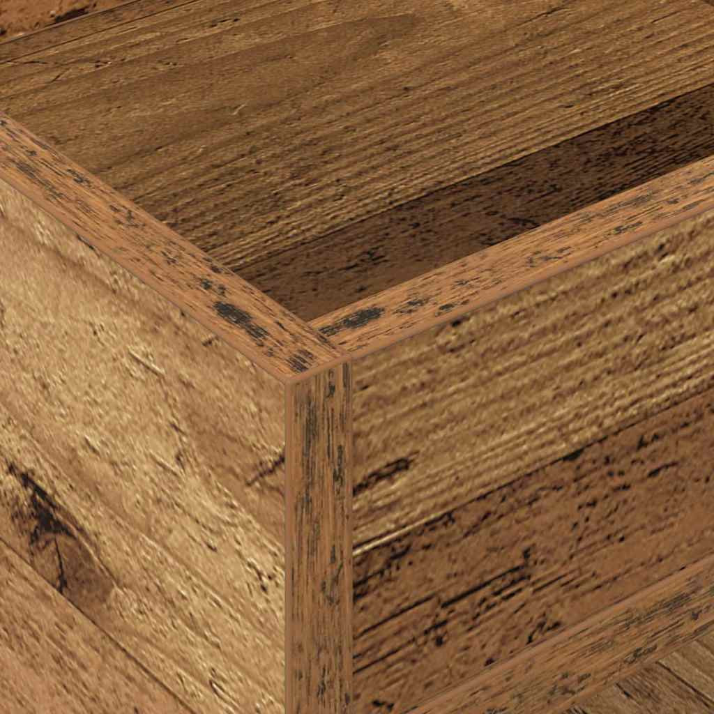 vidaXL Végasztal 2 pcs Öreg fa 30 x 30 x 56 cm Faanyag