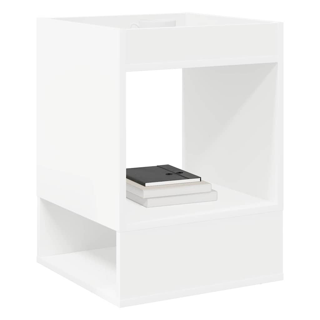 vidaXL Végasztal 2 pcs Fehér 40 x 40 x 56 cm Faanyag