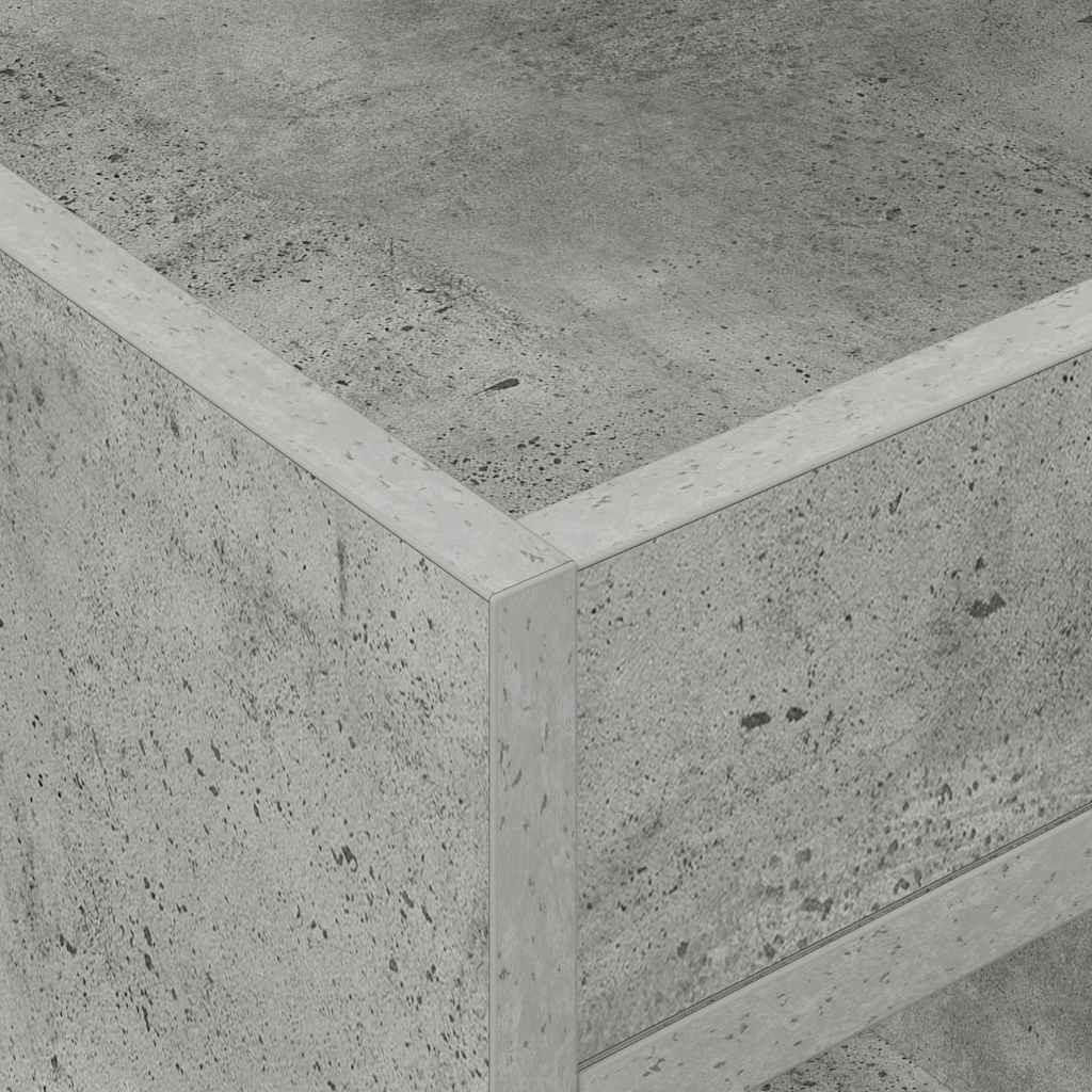 vidaXL Végasztal 2 pcs Beton Szürke 40 x 40 x 56 cm Faanyag
