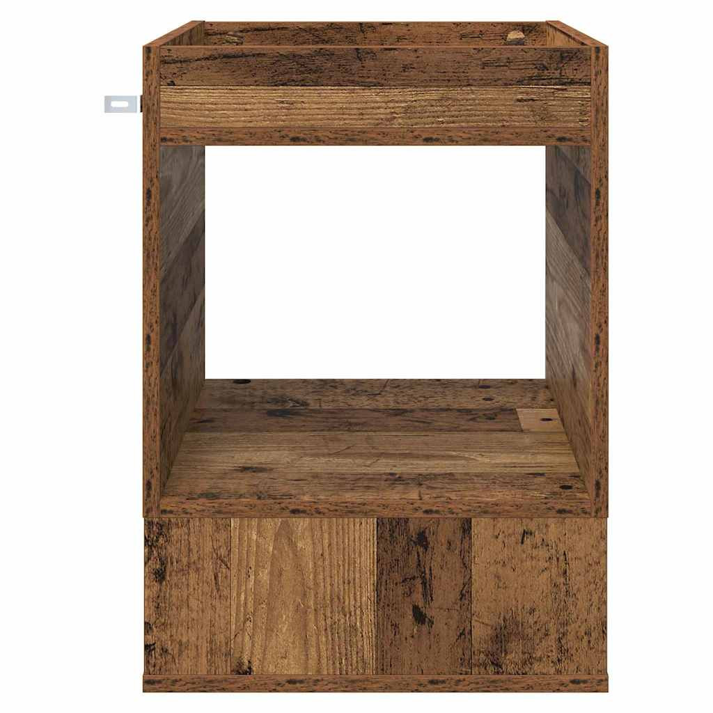 vidaXL Végasztal 2 pcs Öreg fa 40 x 40 x 56 cm Faanyag