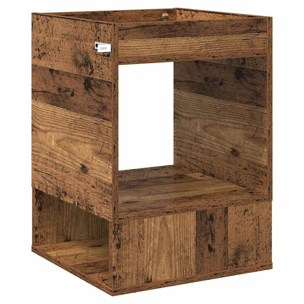 vidaXL Végasztal 2 pcs Öreg fa 40 x 40 x 56 cm Faanyag
