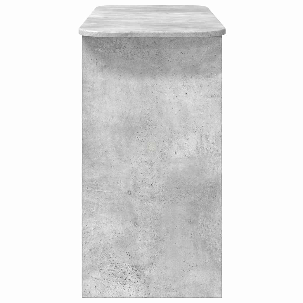 vidaXL Konzolasztal Beton Szürke 93 x 40 x 75 cm Faanyag