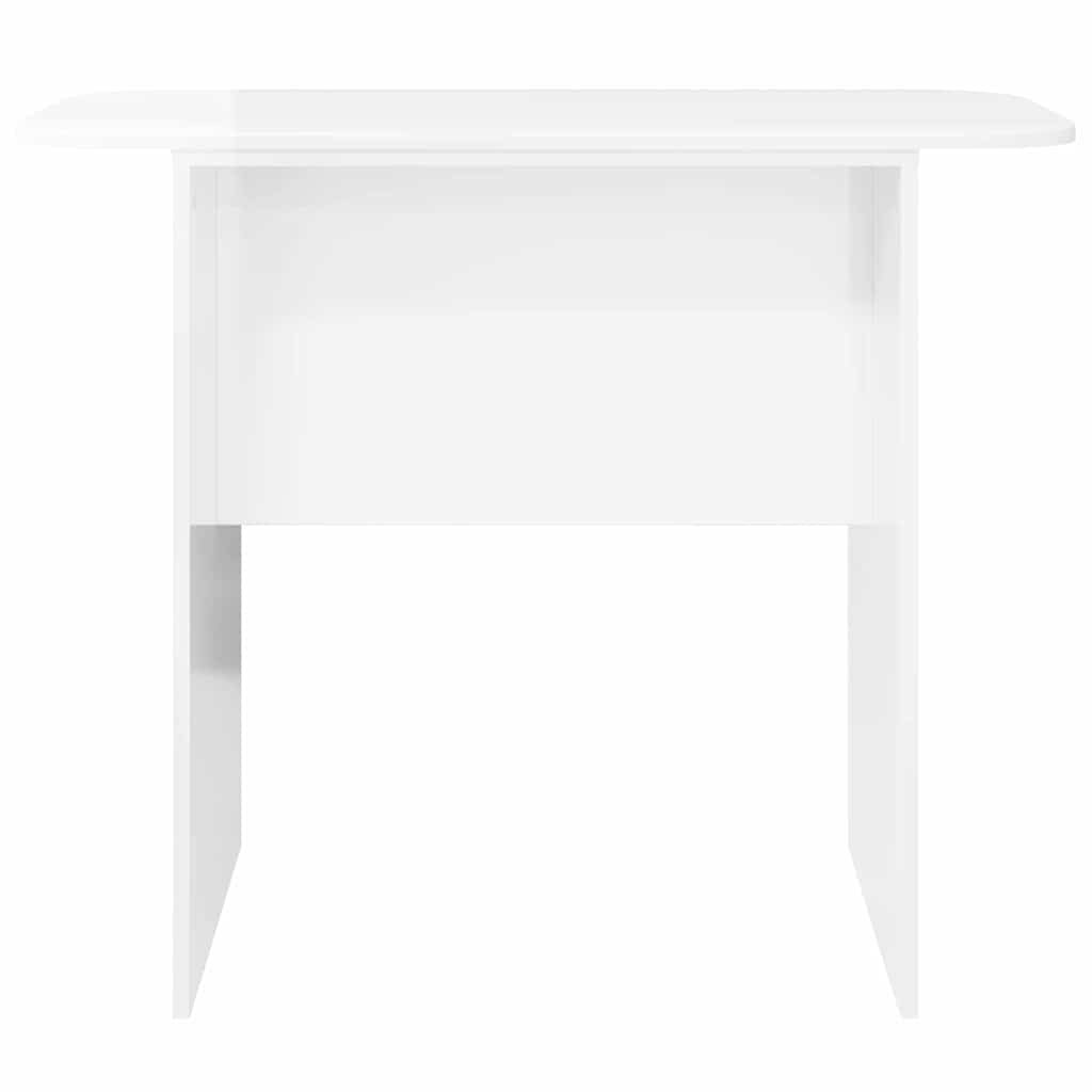 vidaXL Konzolasztal Magas Fényű Fehér 93 x 40 x 75 cm Faanyag