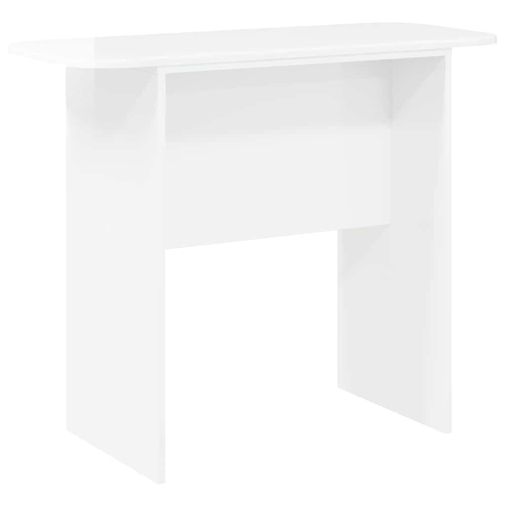 vidaXL Konzolasztal Magas Fényű Fehér 93 x 40 x 75 cm Faanyag