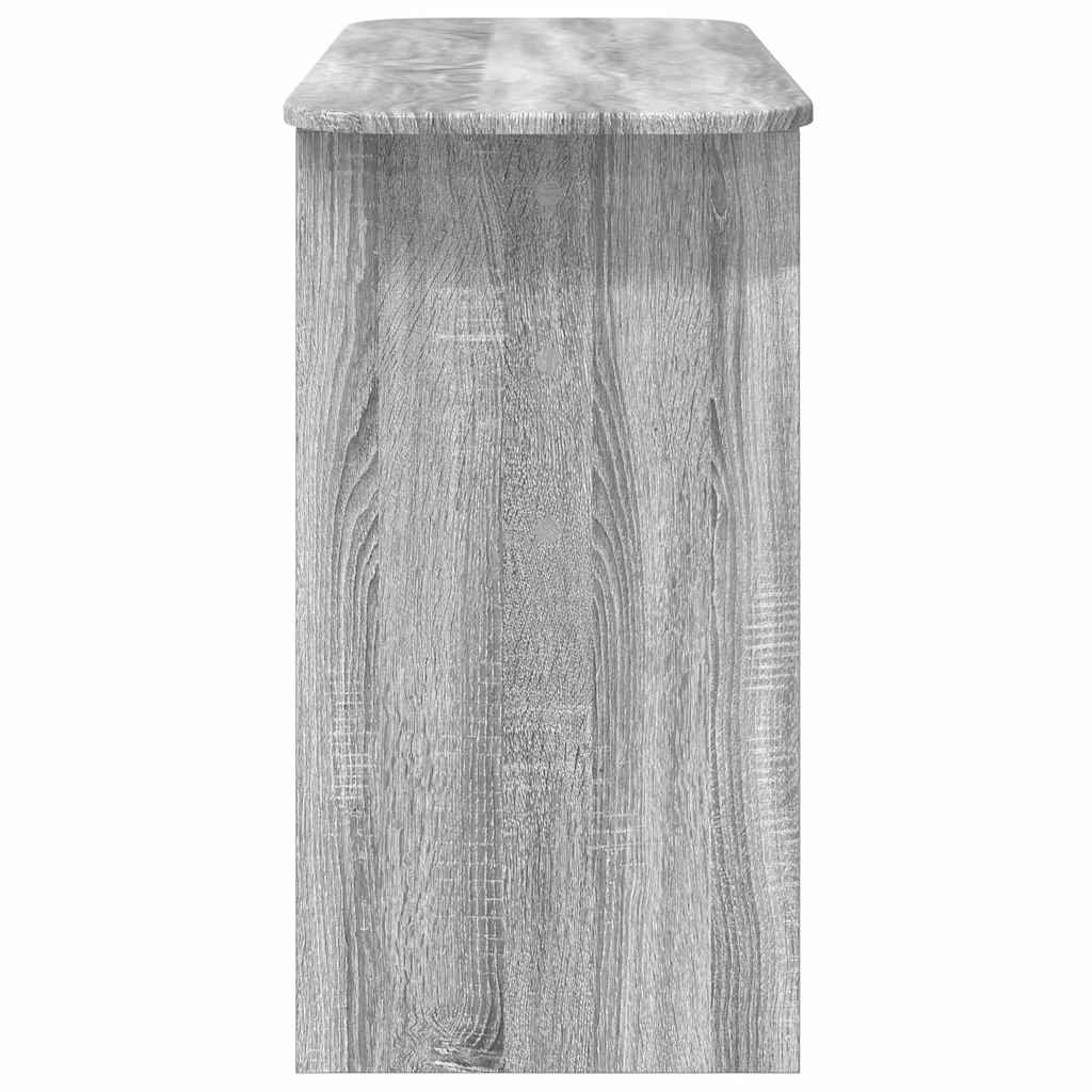 vidaXL Konzolasztal Szürke Sonoma 93 x 40 x 75 cm Faanyag