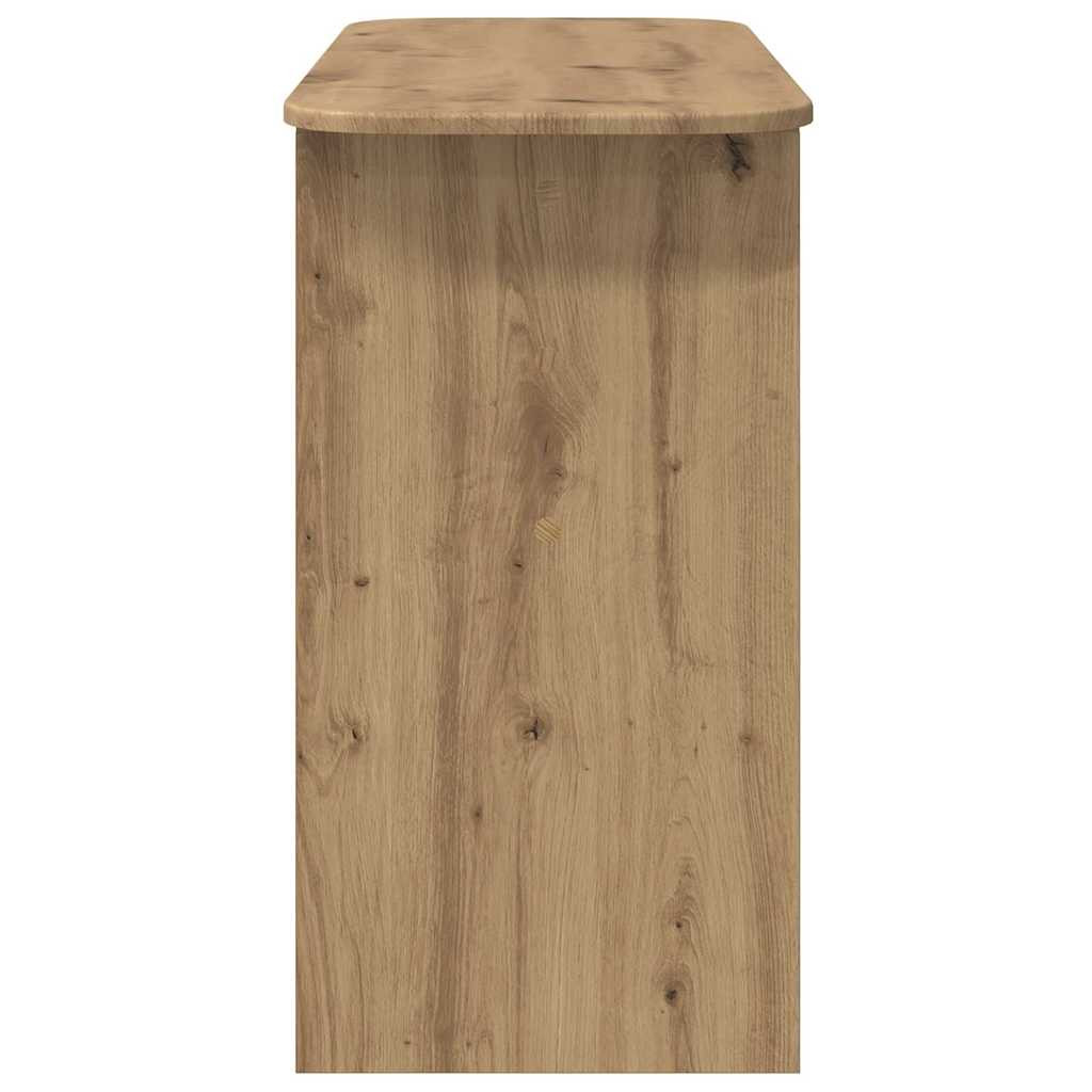 vidaXL Konzolasztal Artisan tölgy 93 x 40 x 75 cm Faanyag