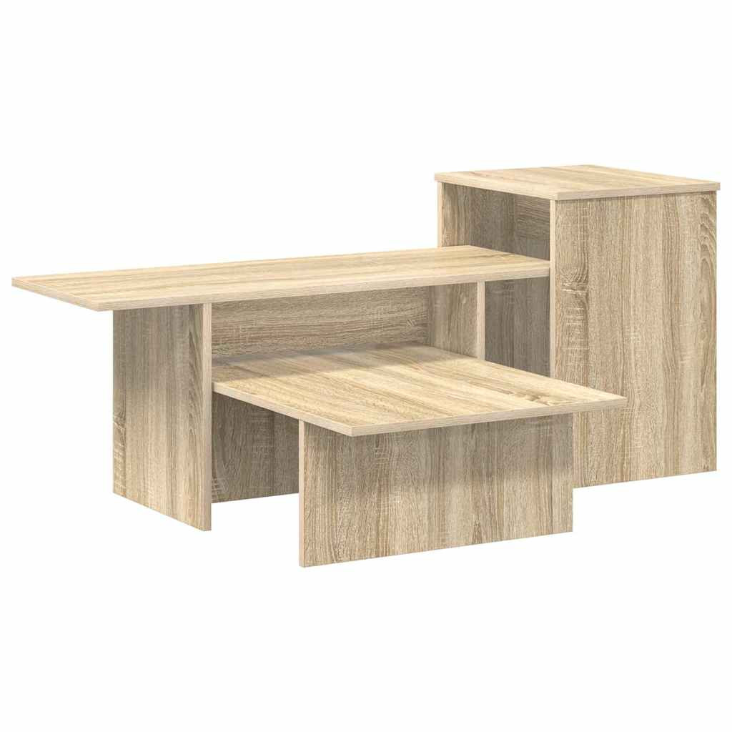 Konzolasztal Sonoma tölgy 91,5 x 35 x 38,5 cm Faanyag