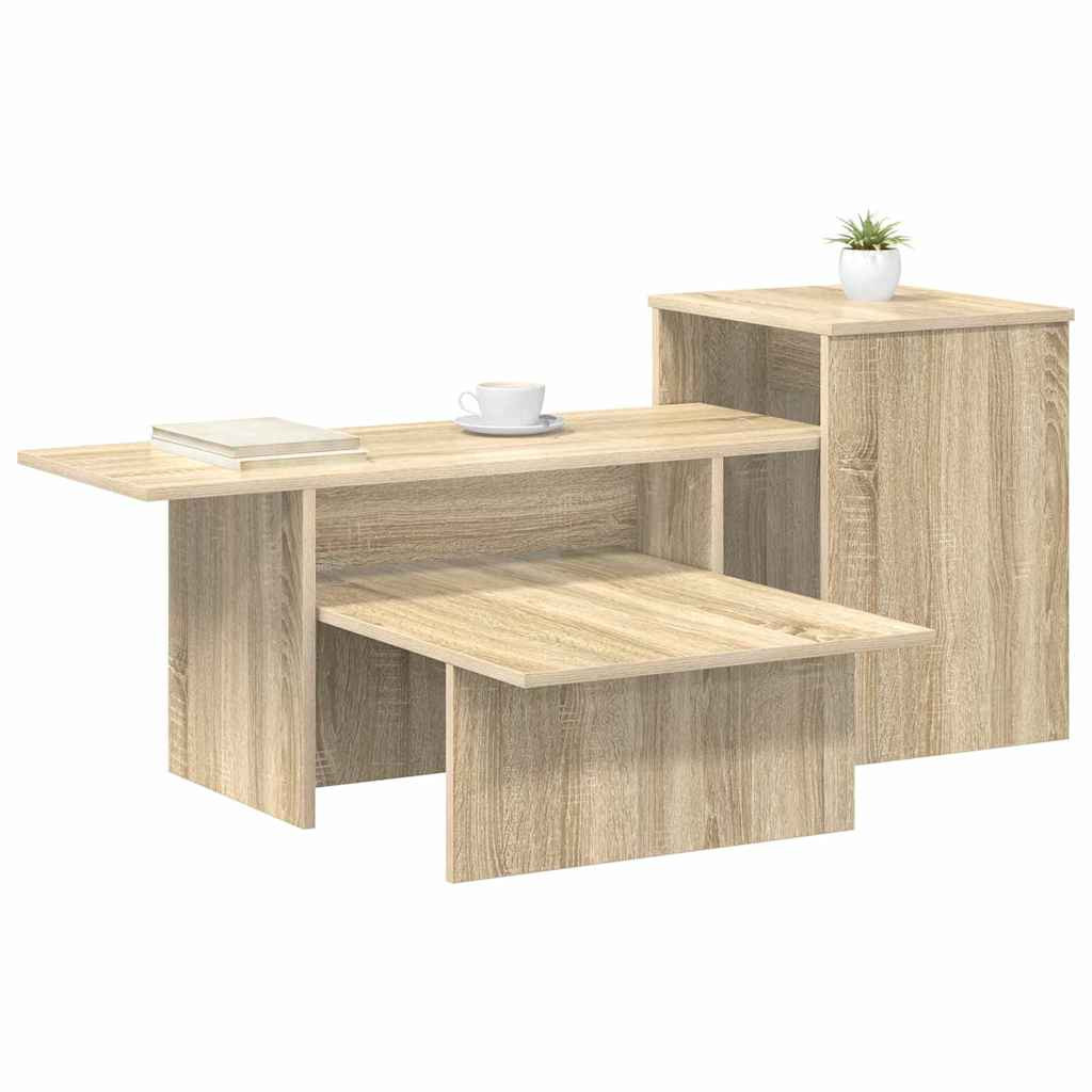 Konzolasztal Sonoma tölgy 91,5 x 35 x 38,5 cm Faanyag