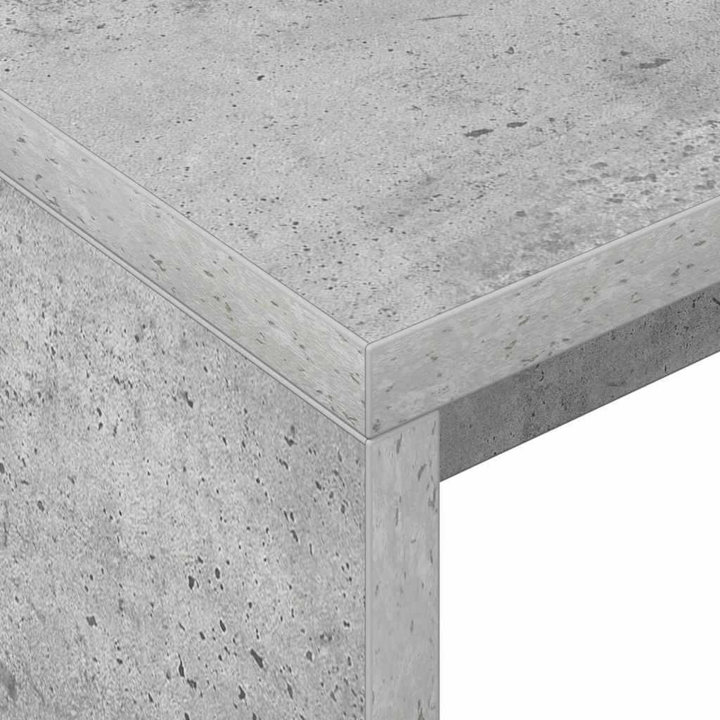 Asztal Beton Szürke 109 x 50 x 78 cm Faanyag