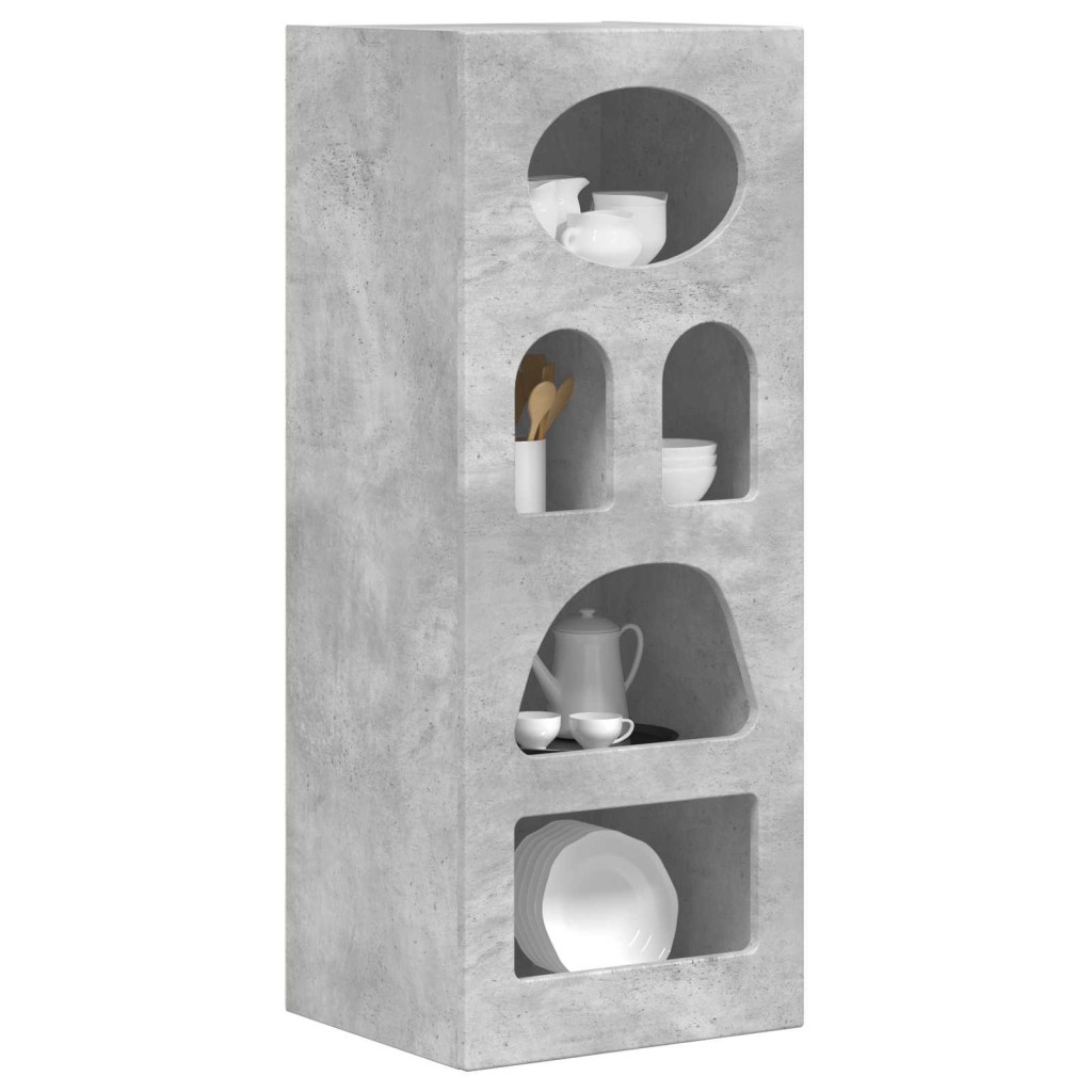 Széf Beton Szürke 40 x 35 x 100,5 cm Faanyag