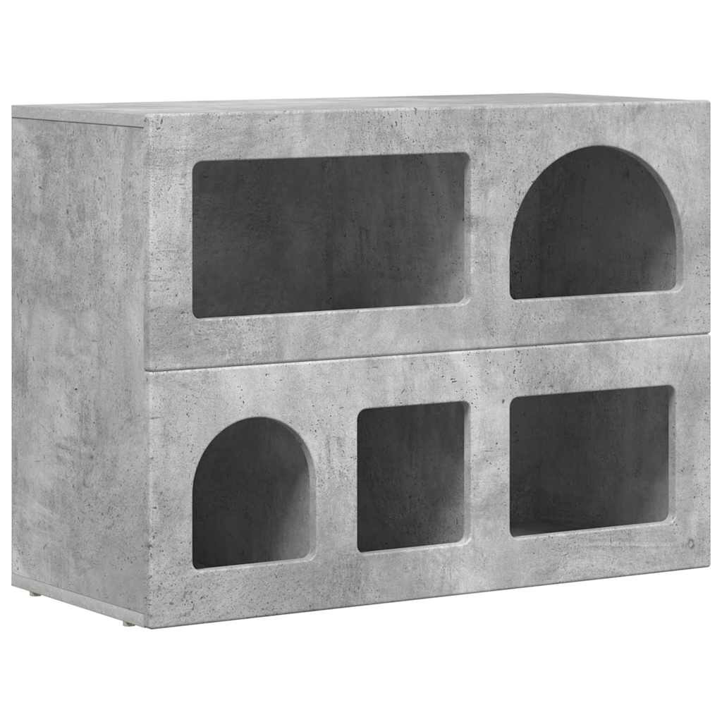 Széf Beton Szürke 80,5 x 35 x 59 cm Faanyag