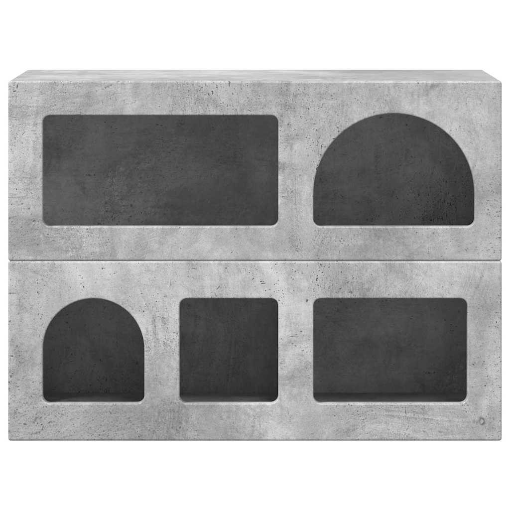 Széf Beton Szürke 80,5 x 35 x 59 cm Faanyag