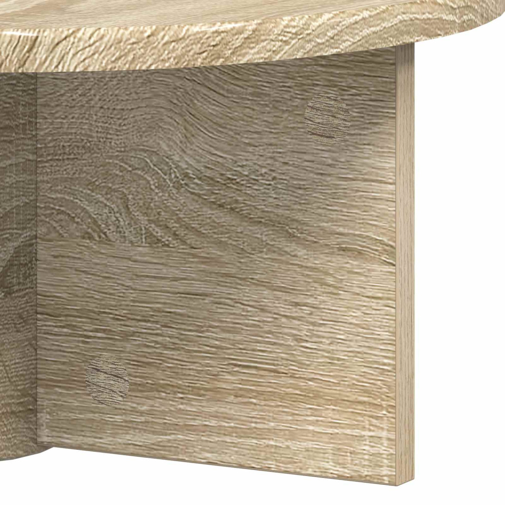 Falpolc 2 pcs Sonoma tölgy 38 x 19 x 19 cm Faanyag
