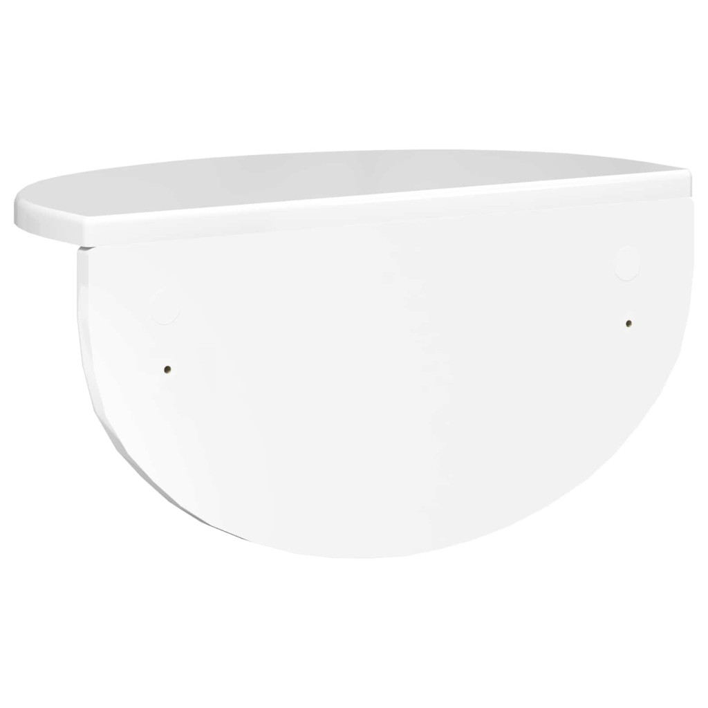 Falpolc 2 pcs Magas Fényű Fehér 38 x 19 x 19 cm Faanyag