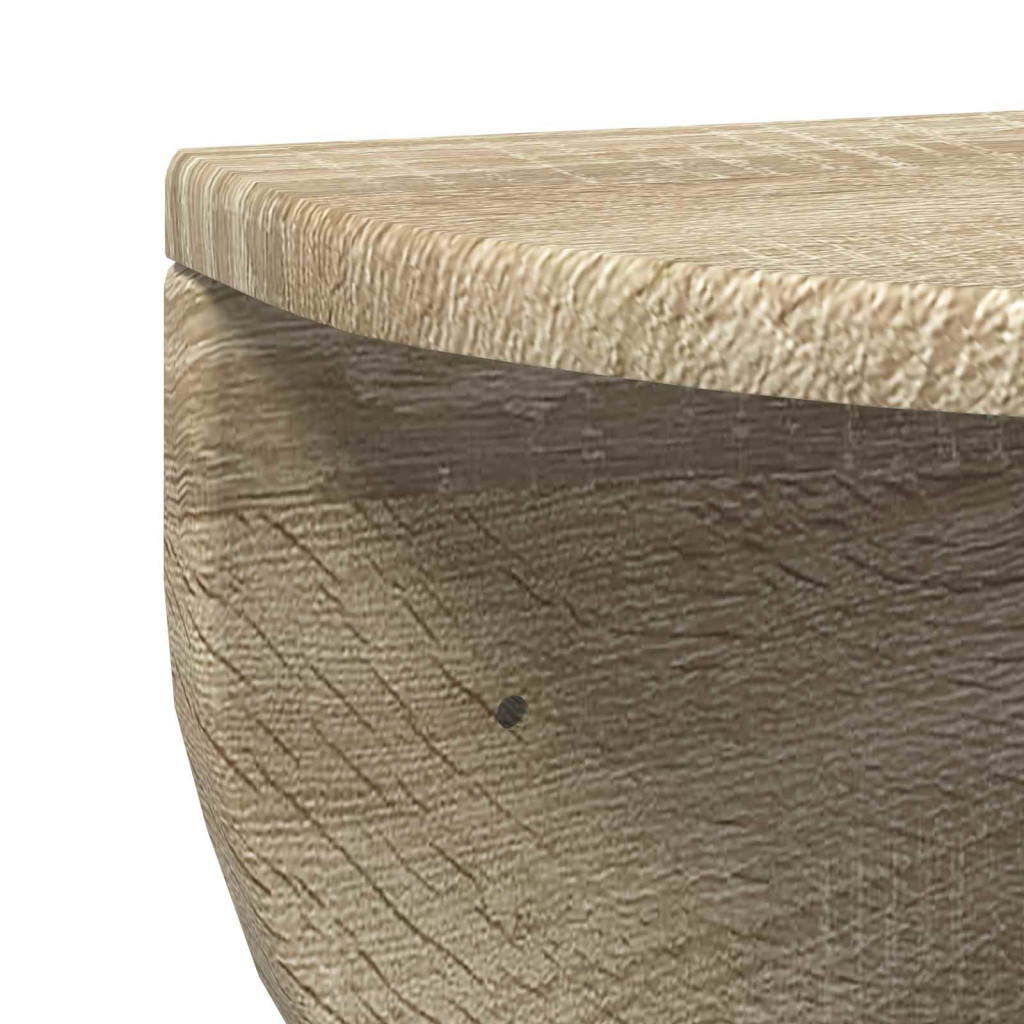Falpolc 2 pcs Sonoma tölgy 48 x 24 x 24 cm Faanyag