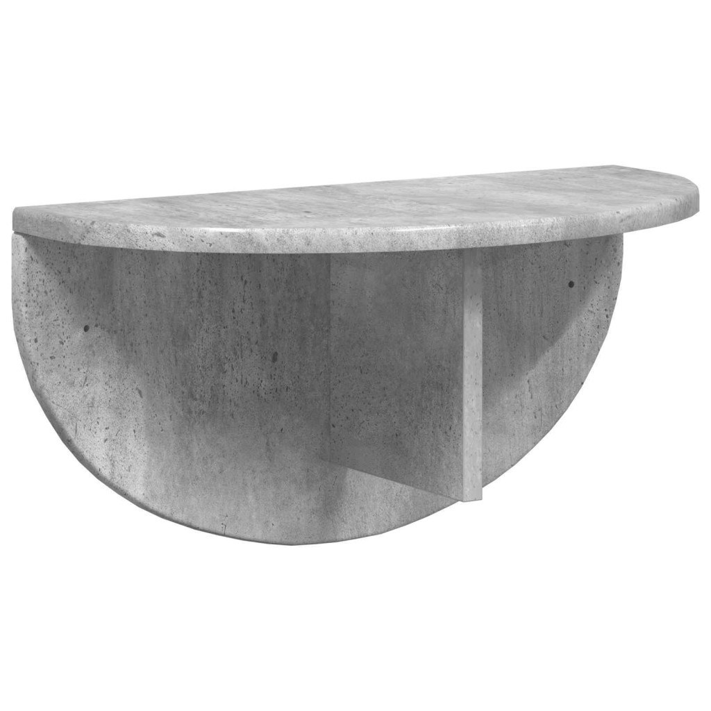 Falpolc 2 pcs Beton Szürke 48 x 24 x 24 cm Faanyag
