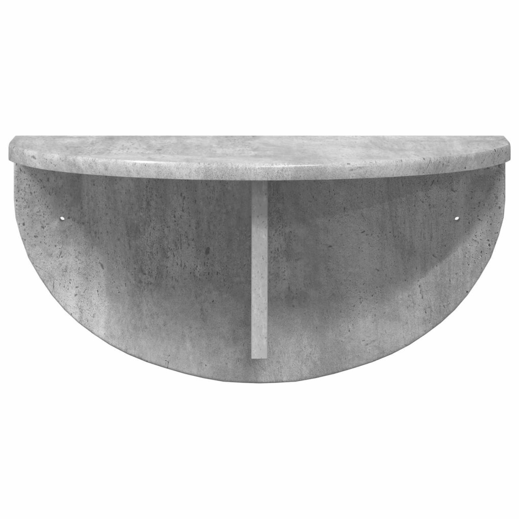 Falpolc 2 pcs Beton Szürke 48 x 24 x 24 cm Faanyag