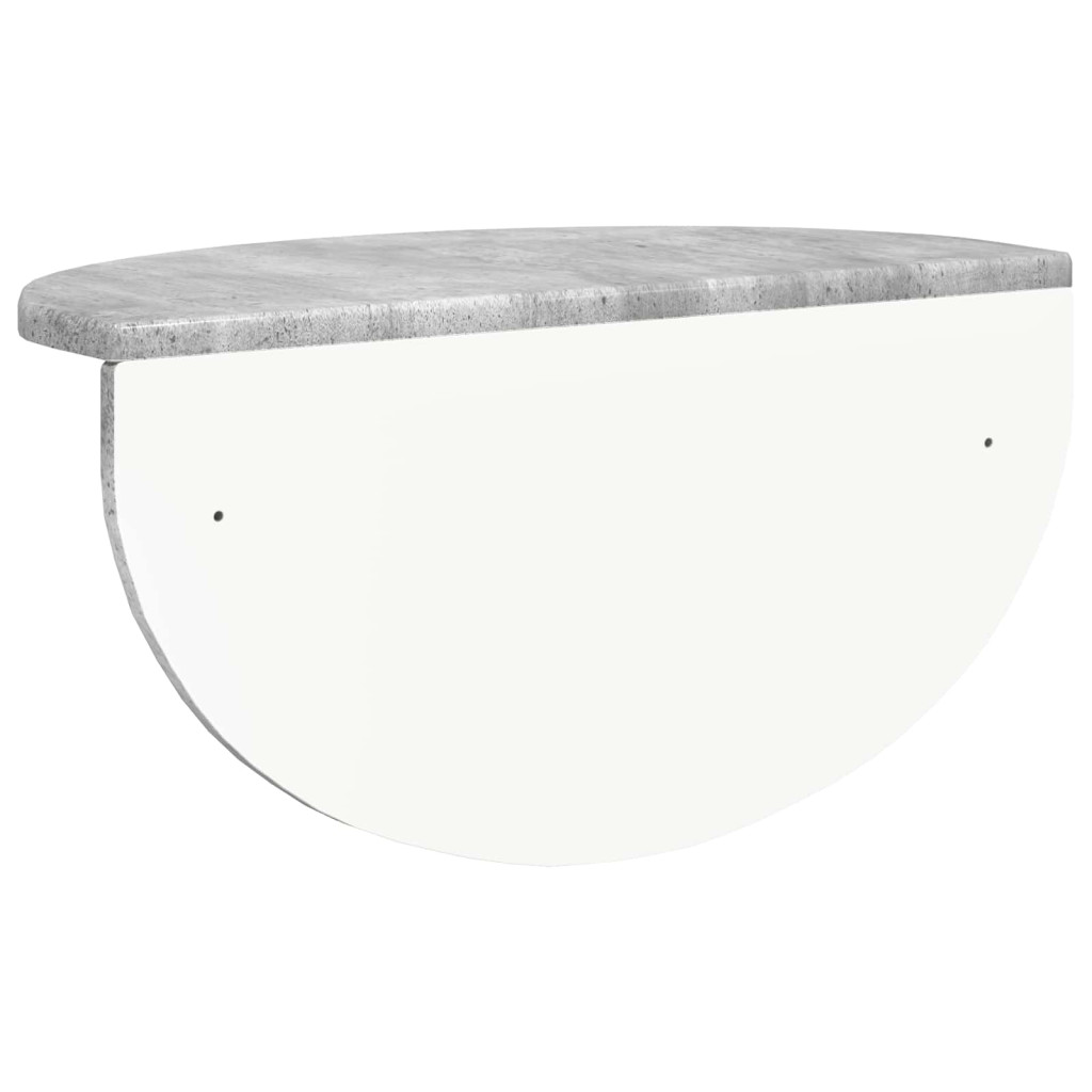 Falpolc 2 pcs Beton Szürke 48 x 24 x 24 cm Faanyag