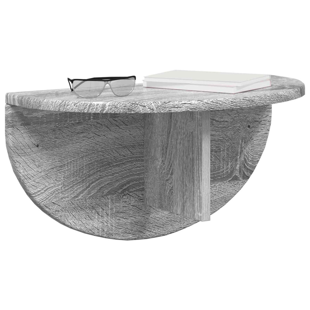 Falpolc 2 pcs Szürke Sonoma 48 x 24 x 24 cm Faanyag