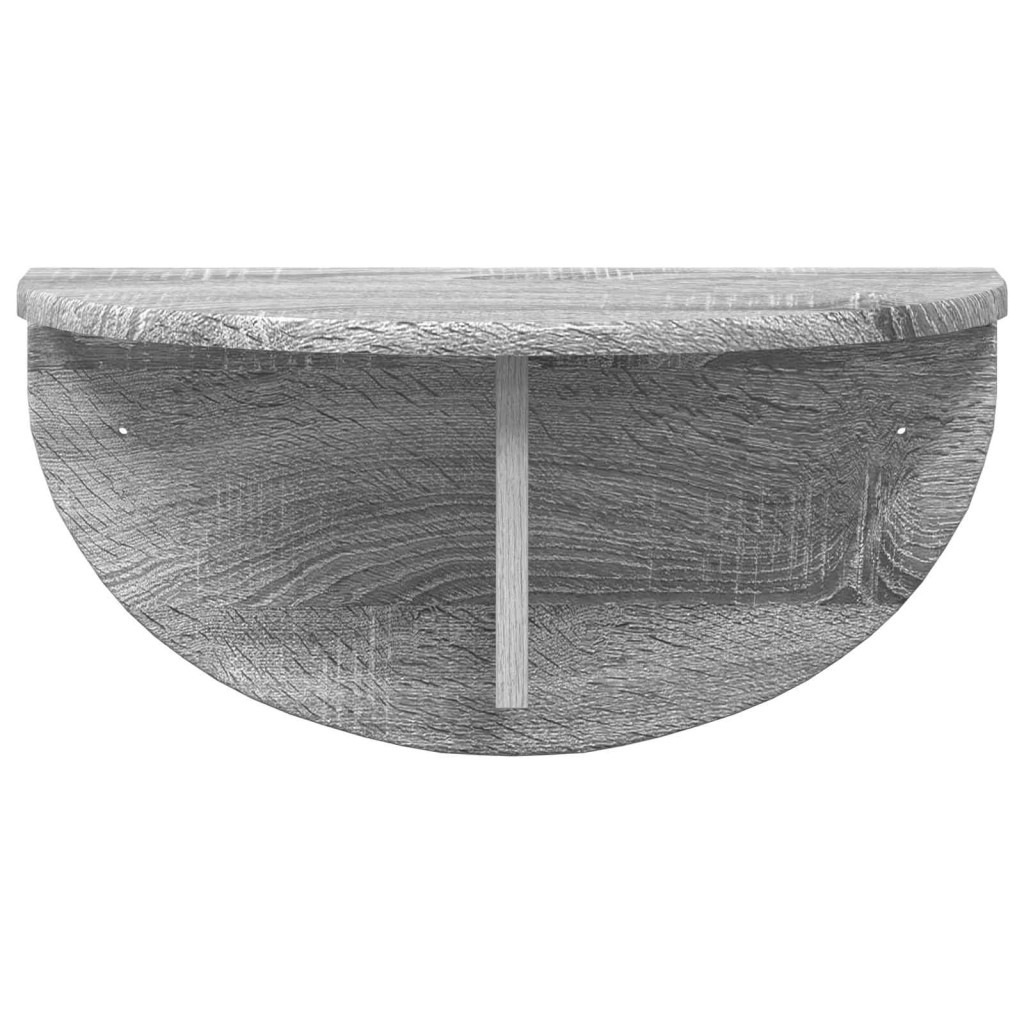 Falpolc 2 pcs Szürke Sonoma 48 x 24 x 24 cm Faanyag