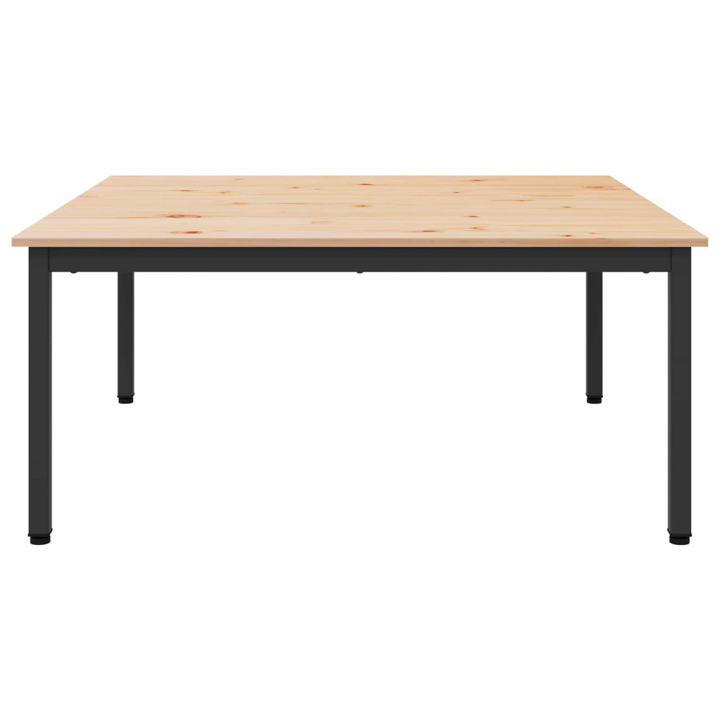 Dohányzóasztal Természetes 100 x 100 x 45 cm Tömör fenyőfa