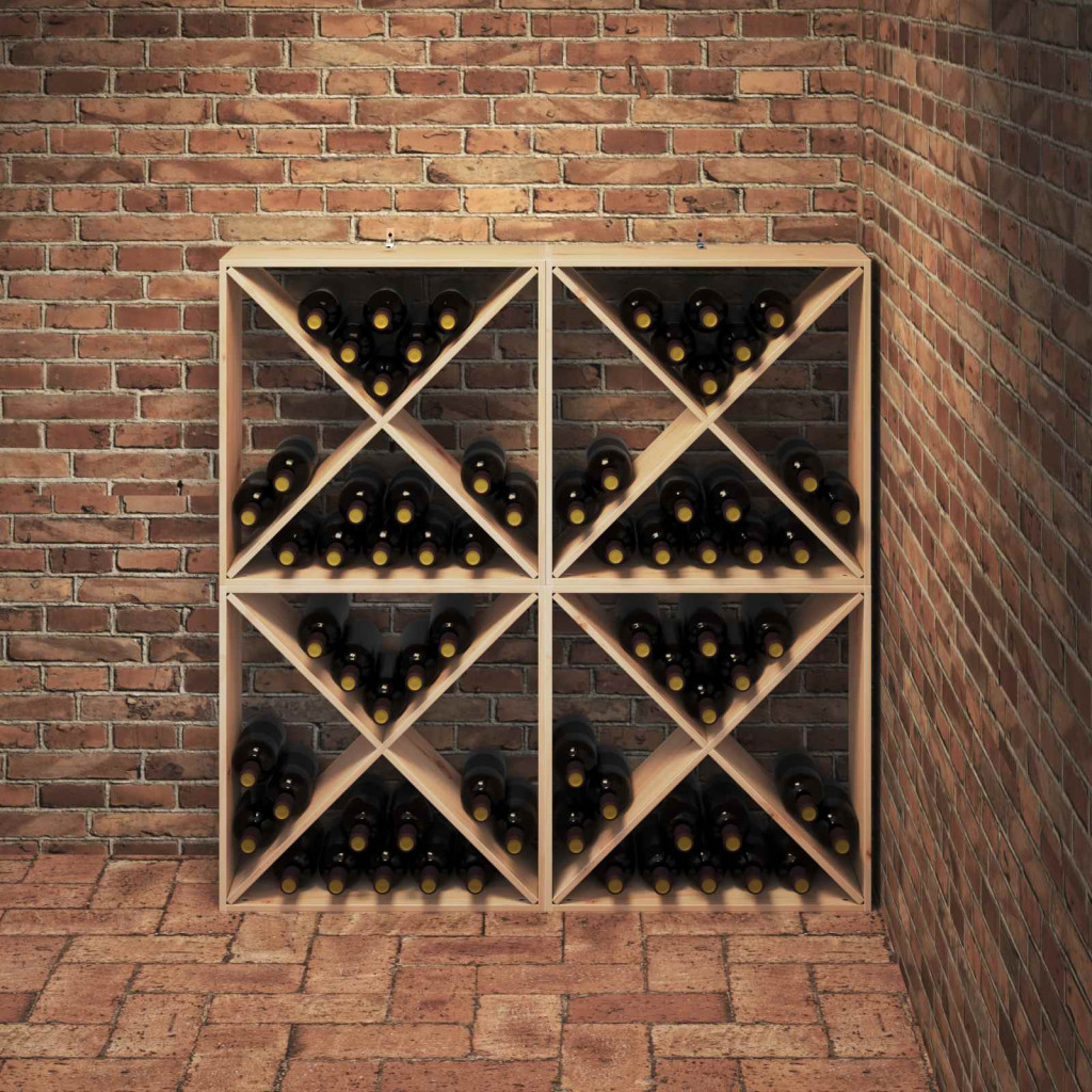 Borágas 4 pcs Természetes 62 x 25 x 62 cm Tömör fenyőfa