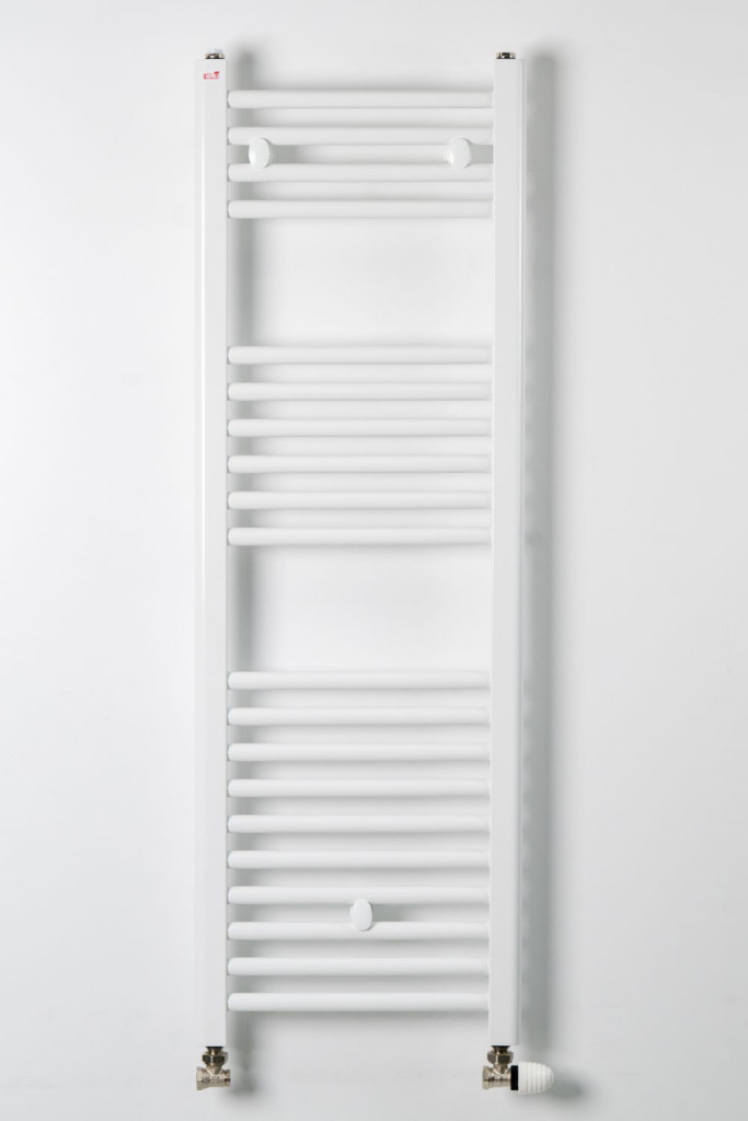Törölközőszárító radiátor - Viva Platinum Therm - EGYENES - fehér - 400 x 1200 mm