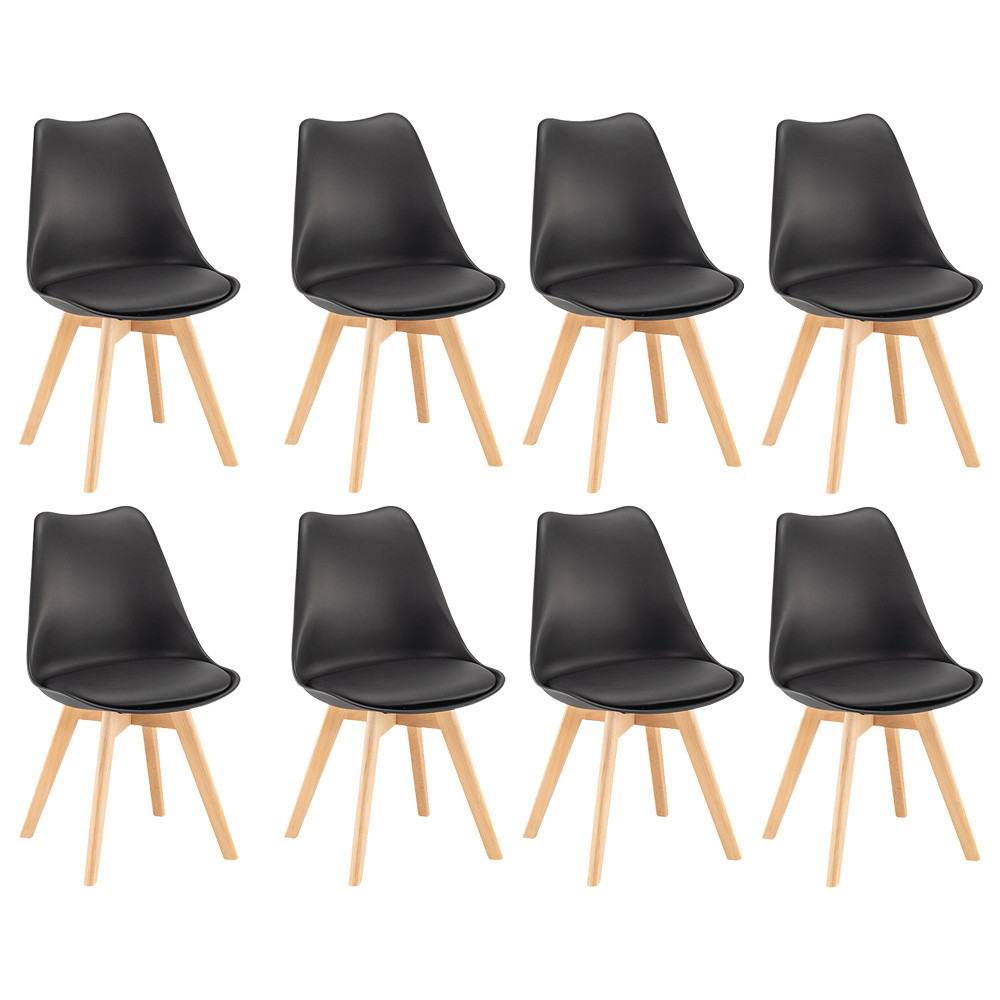 Silla étkezőszék 8 db fekete színben