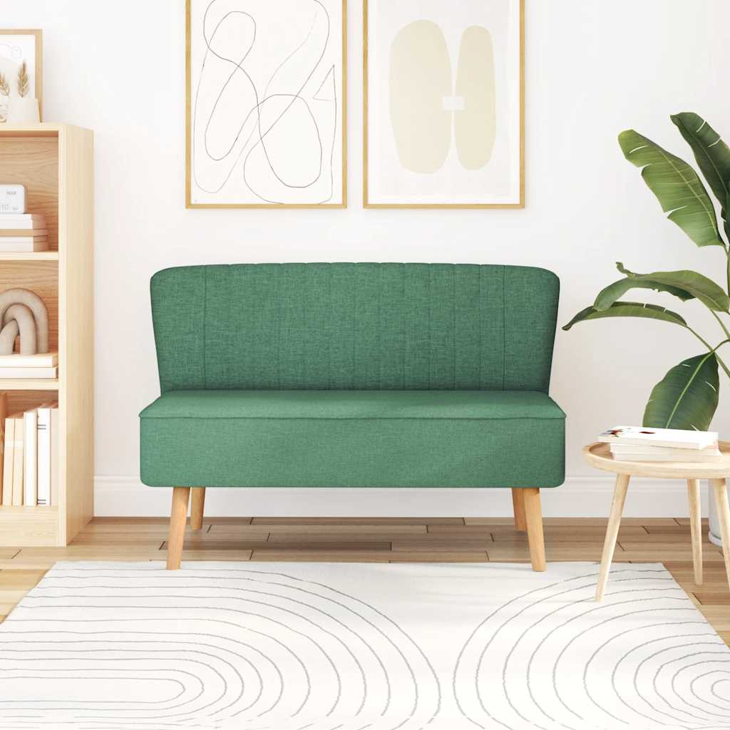 zöld szövetkanapé 117 x 55,5 x 77 cm