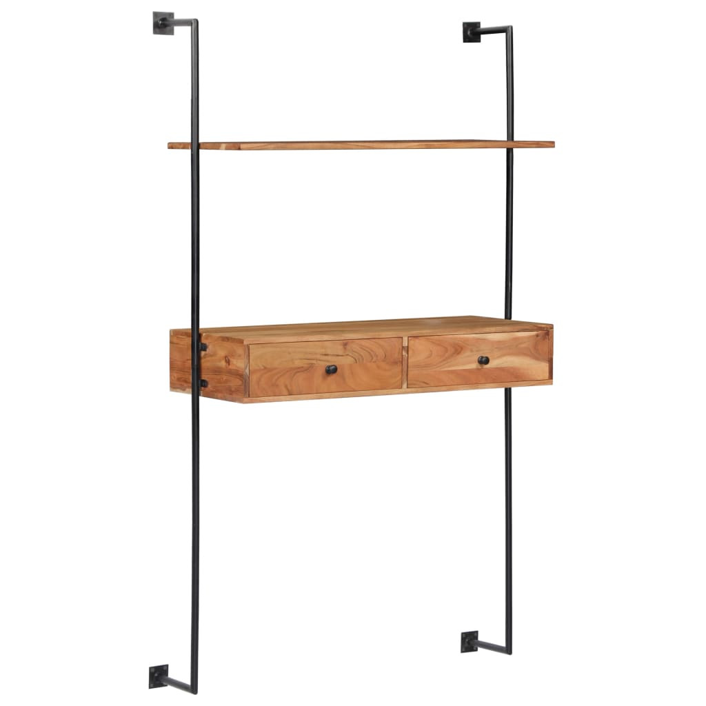 tömör akácfa fali pult 90 x 40 x 170 cm