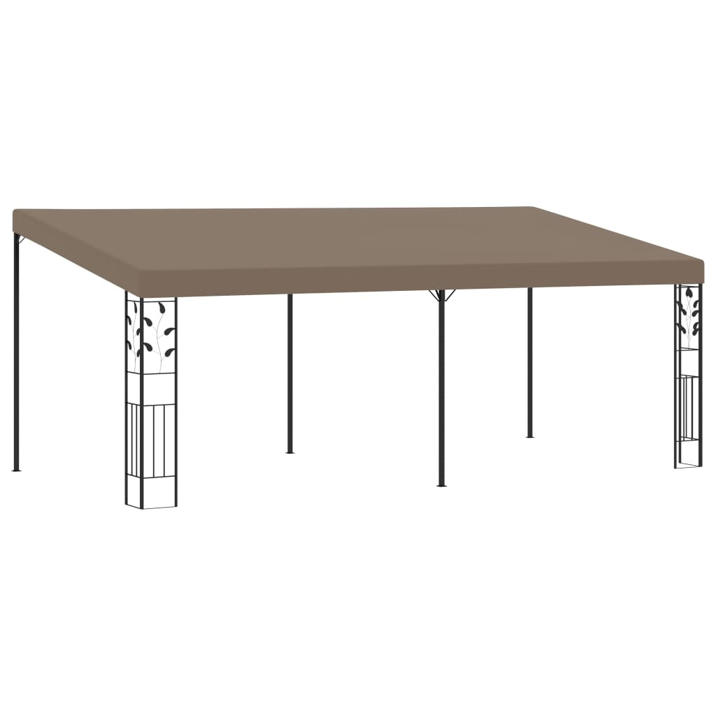 tópszínű falra szerelhető pavilon 6 x 3 x 2,5 m