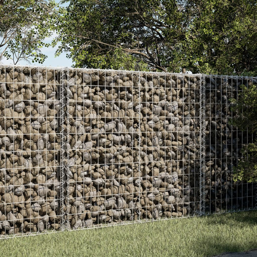 horganyzott vas gabion kosár fedéllel 100 x 100 x 100 cm