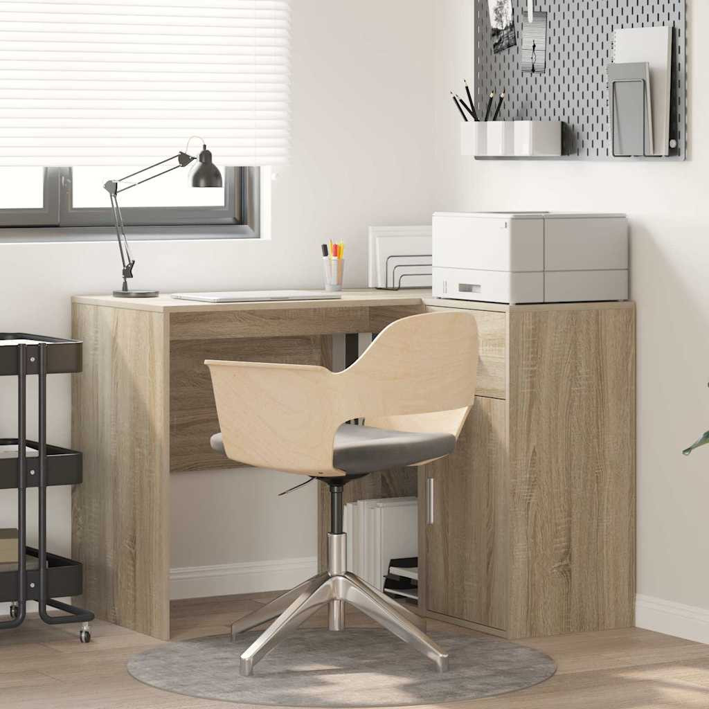 Sarokíróasztal fiókkal Sonoma tölgy 102 x 50 x 75 cm Faanyag