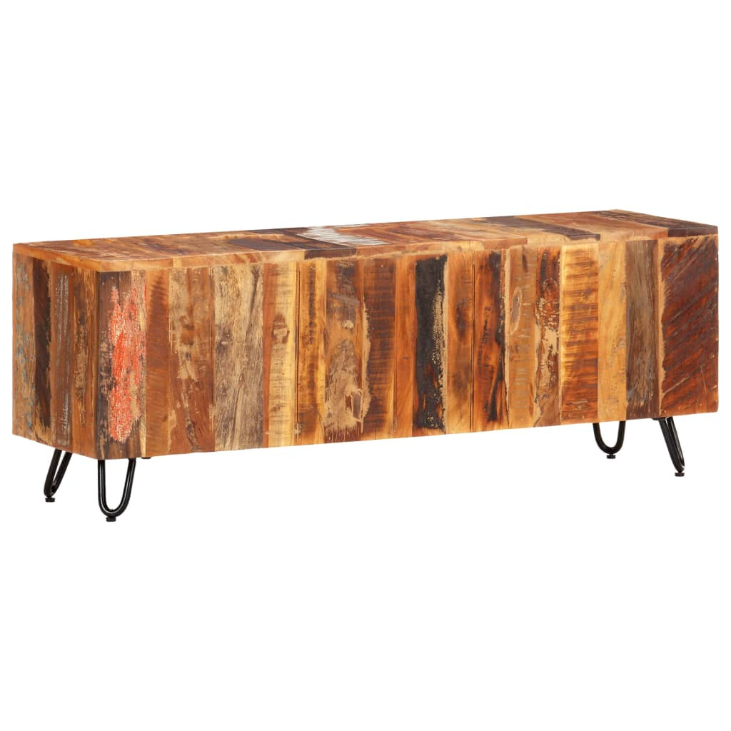 tömör újrahasznosított fa TV-szekrény 110 x 30 x 40 cm