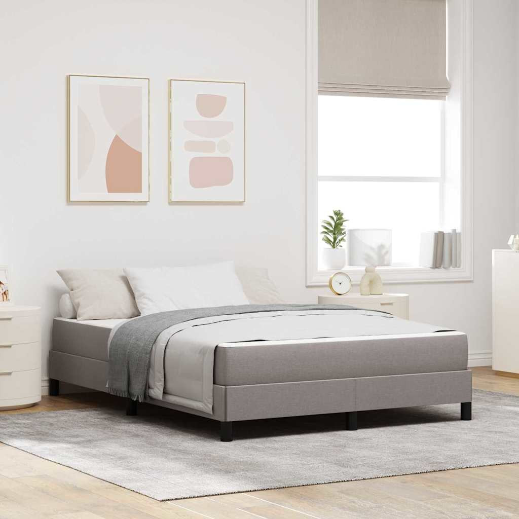 Boxrugós ágy matracmal Tópszínű 160 x 200 cm szövet