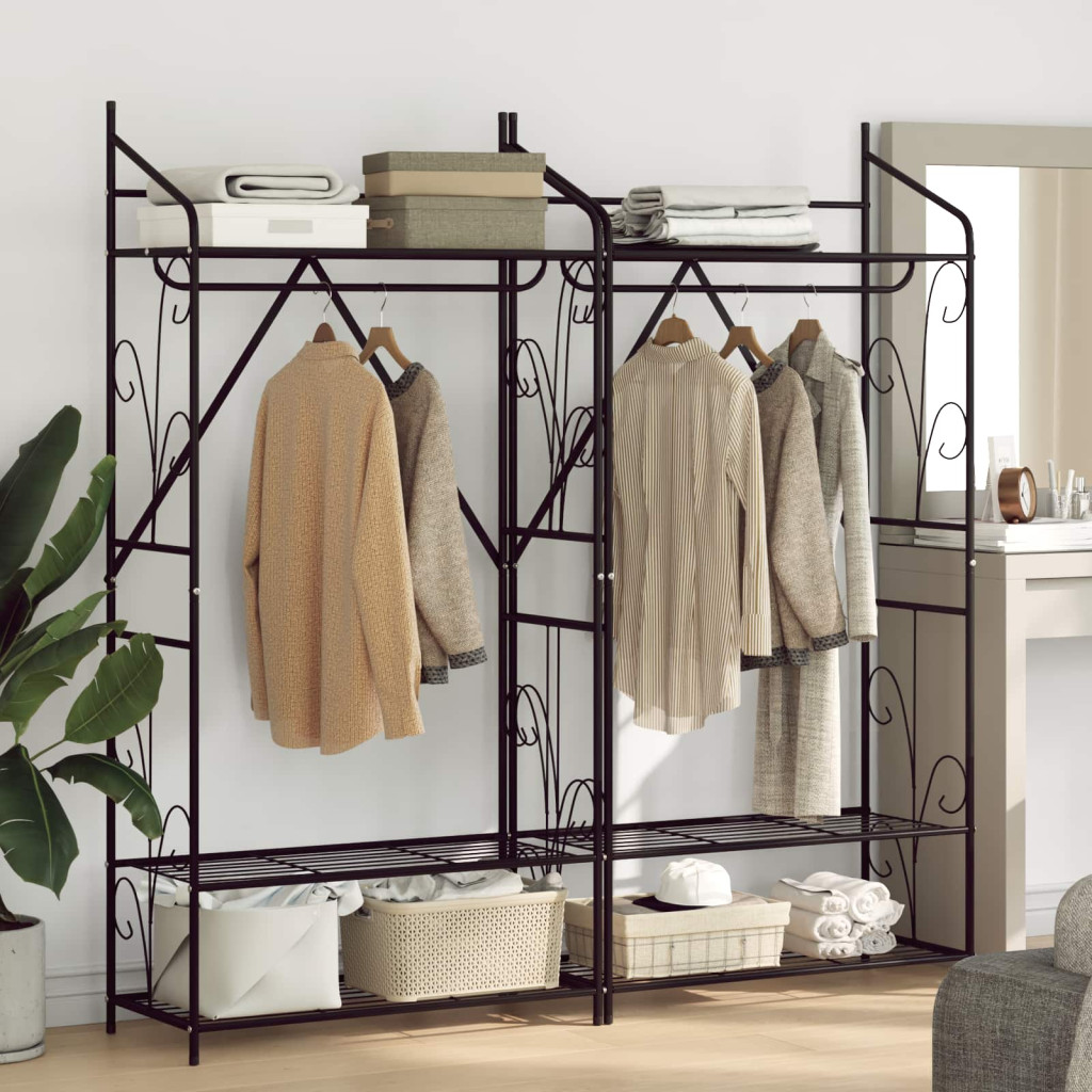 Nyitott Szekrény Egyszínű 2 pcs 78 x 36 x 158 cm